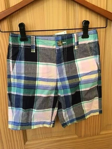 NWT Gymboree Boy shorts Adjust Waist Plaid Blue Pink Green Outlet - Picture 1 of 2