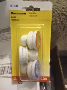 Fusibles Eaton Bussmann BP/SL-A SL 15A, 20A, 30A nuevo retraso 3A3579 (2) 3 paquetes - Imagen 1 de 4