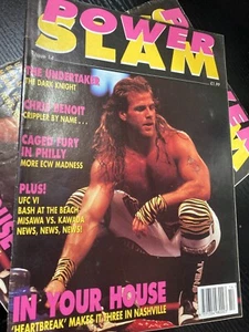 WWE Power Slam Magazine # 14 SHAWN MICHAELS WWF Wrestling Magazine + Poster - Picture 1 of 3