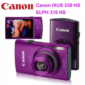 Canon IXUS 230 HS / ELPH 310 HS 12.1MP CMOS Vintage Digital Camera 100% Working - Picture 1 of 5