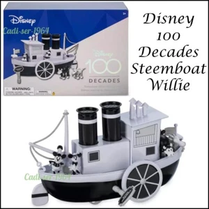 Mickey and Minnie Mouse Steamboat Willie Disney 100 Decades Musical Boat Limited - Picture 1 of 24