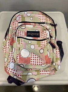 JanSport Purple Pink Backpack School Laptop Pouch Hiking Camping Padded Clean! - Picture 1 of 12