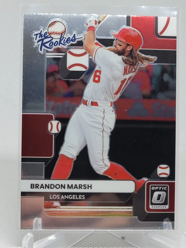2022 Donruss Optic Brandon Marsh ( Los Angeles Angels ) The Rookies #TR-8 D4B - Image 1 of 1