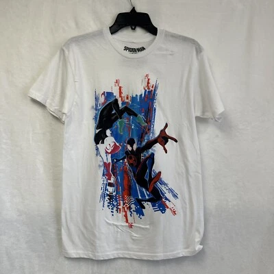 New Young Men Boy's Marvel Spider-Man: Into the Spider-Verse Graffiti T-Shirt Sm - Image 1 of 4