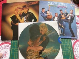 Albums by: Wet Wet Wet, Dollar, Rod Stewart-US Import, Picture x3 disc (Set 84) - Picture 1 of 12
