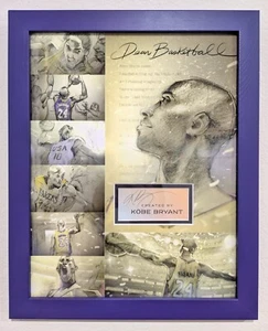 Kobe Bryant signierter Dear Basketball Bilderrahmen 11 x 14 UV - Bild 1 von 4