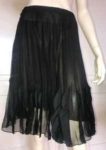Sonia Fortuna Firenze, Rock Faltenrock Gr. D 40,ital. 46 schwarz, neuwertig! - Bild 1 von 11