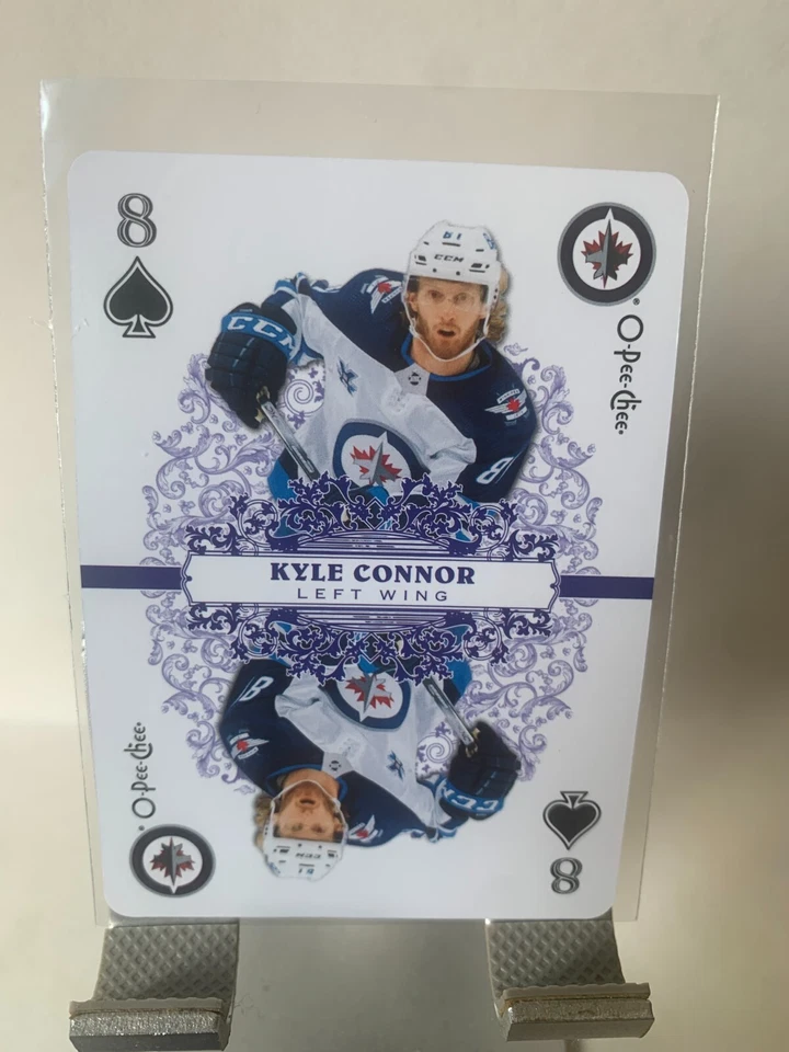 2022-23 O-Pee-Chee OPC Playing Cards #8SPADES Kyle Connor - Image 1 of 2