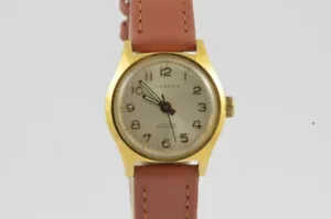 Dugena Reloj de Mujer Cuerda Manual 20MM Vintage Acero Inox Dorado Pulsera - Imagen 1 de 6