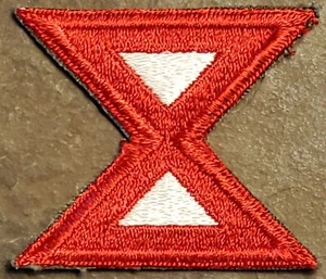 Parche Uniforme Décimo Ejército de los Estados Unidos Décimo Ejército Insignia COLOR VINTAGE ORIGINAL MILITAR - Imagen 1 de 2