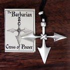 Large Warrior Spear Viking Barbarian Cross Jewelry Asatru Pendant Norse Necklace