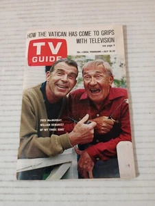 TV Guide UT ID Jul 16 1966 David Hedison Sammy Davis Jr Pope Paul VI Janice Rule - Picture 1 of 11