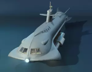 Seaview Submarine Resin 3d printed DIY model kit Unpainted - Picture 1 of 7