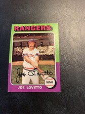 Cb40 1975 Topps￼ #36 Joe Lovitto Texas Rangers￼