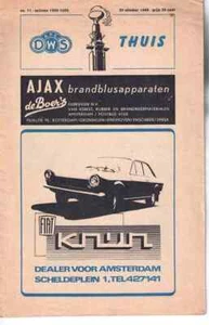 Cuaderno de programa de fútbol 68/69 Friendschaft DWS Amsterdam - Chelsea Londres - Imagen 1 de 1