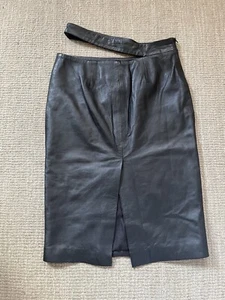 Zara Leather Skirt - Picture 1 of 10