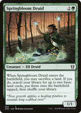 SPRINGBLOOM DRUID ~mtg NM-M Zendikar Rising Commander Common x4