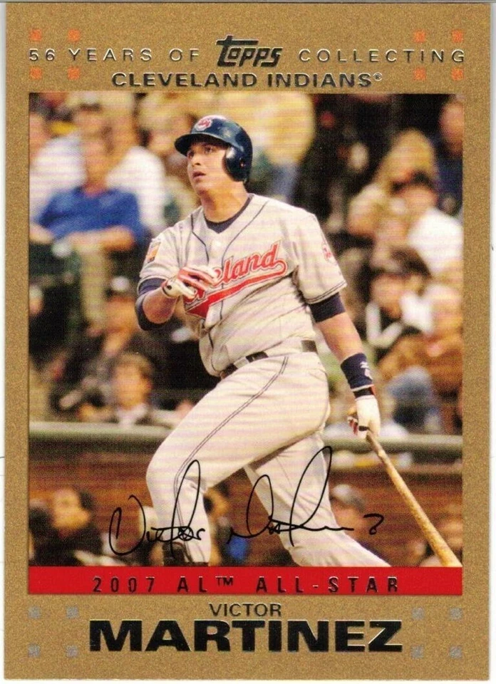 Victor Martinez 2007 Topps Update Gold #d2007 - Image 1 of 1