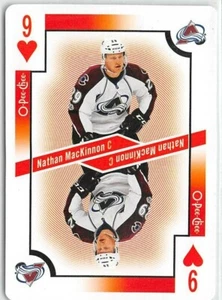 2017-18 O-Pee-Chee Playing Cards #9H Nathan MacKinnon - Picture 1 of 2