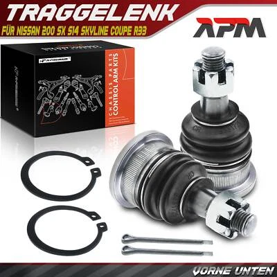 2x Junta de soporte delantera inferior para Nissan 200 SX S14 Skyline Coupe R33 año 1993-1999 - Imagen 1 de 4