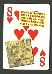 Richard Adams Author Watership Down Neat Playing Card #2Y7 - Picture 1 of 1