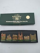 DEPARTMENT 56 2003 DICKENS VILLAGE SERIES 20TH ANNIVERSARY 6 COLLECTABLE PINS