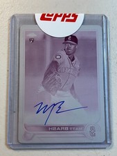 Matt Brash 2022 Topps Chrome 1/1 Printing Plate Rookie Auto Autograph RC RA-MBR
