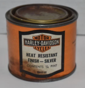 Vintage Harley Davidson Motorcycle HD Heat Resistant FInish 1/4 Pint Paint Can - Imagen 1 de 6