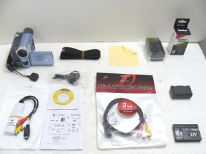 Panasonic PV-GS9 Mini DV Camcorder 20x Zoom + Video Transfer Kit - Picture 1 of 5