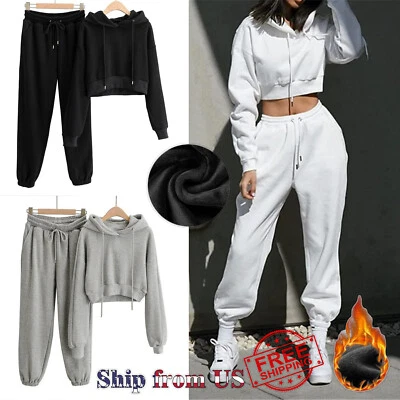 Conjunto de chándal polar sudadera con capucha traje deportivo Prendas para el torso Pantalones deportivos Pantalones deportivos Foto 1 de 4