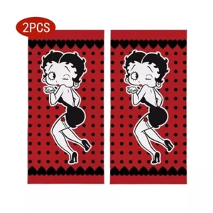 2PACK Personalized Betty Boop Beach Towel Extra Large Swim Pool Towel Microfiber - Picture 1 of 7