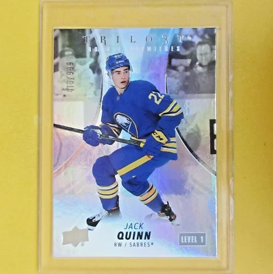 JACK QUINN  2022-23 Trilogy Rookie Premieres  /999 #142  Buffalo Sabres - Image 1 of 4