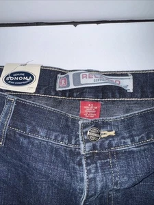 Sonoma Shorts Adult Size 42 Blue Denim Relaxed Fit Pockets Casual Mens - Bild 1 von 4