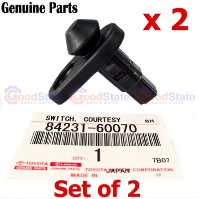 Genuine RAV4 ZCA26 ZCA25 WWA42 MXAA54 MXAA52 Door Courtesy Light Switch Set x2 - Image 1 of 3