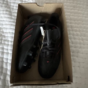 Adidas Copa Pure 3 Club FG/MG Uomo Taglia 8.5 Nero Rosso Calcio Futbol Tacchetti IE1176 - Foto 1 di 5