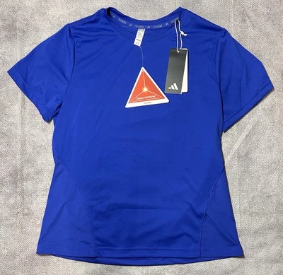 Camiseta de entrenamiento para mujer Adidas talla pequeña azul |IX9429| Foto 1 de 2
