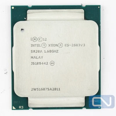Intel Xeon E5-2603 v3 1.6 GHz 15MB SR20A LGA 2011-3 CPU Processor - Image 1 of 2