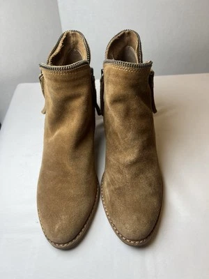 Dolce Vita Women’s Brown Suede Zip Ankle Booties Size 9 M Read - Image 1 of 4
