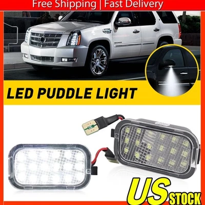 PARA CHEVY SILVERADO TAHOE GMC YUKON SIERRA ESCALADE ESPEJO LATERAL CHARCO LUZ LED Foto 1 de 4
