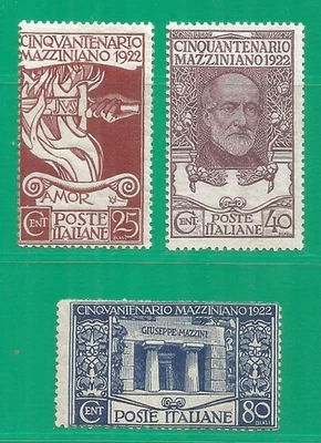 ITALY 1922 year, mint stamps MH , Michel # 157-159 - Image 1 of 2