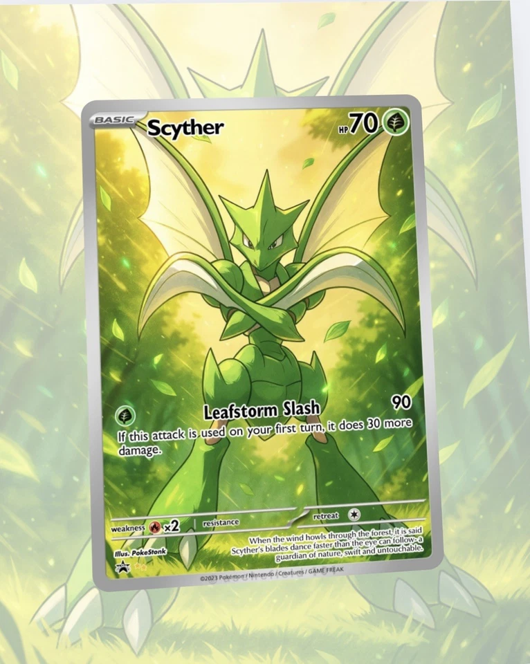 Custom Fan Art Pokemon Card Scyther - Image 1 of 1