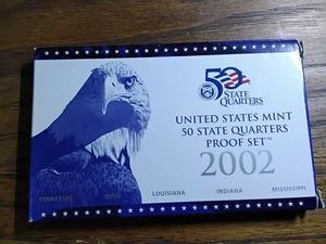 2002 US Mint, State Quarter Clad Proof Set - Picture 1 of 7