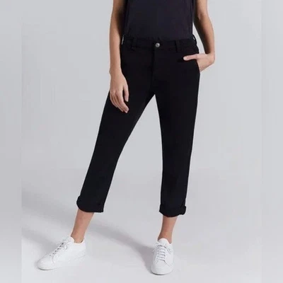 Current Elliott The Confidant Pant Black Ankle Crop Pants 29 - Image 1 of 4