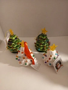 Lot Of 4 Mr. Christmas Light Up Christmas Tree Ornaments G2 - Picture 1 of 14