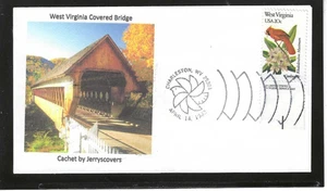 WEST VIRGINIA BIRDS & FLOWERS FDC 1982 CHARLESTON, WV JERRY'S COVERS ONLY 1 MADE - Picture 1 of 1