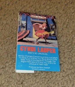 Cyndi Lauper - She's So Unusual J Card Only NO Cassette Included - Picture 1 of 3