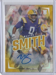MAASON SMITH NCAA LSU 2024 Panini Luminance Yellow Ice RC Auto 093/100 #156 Card - Bild 1 von 2
