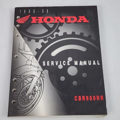 Libro manual de reparación de servicio de taller Honda 1996-1998 CBR900RR CBR900 900RR CBR Foto 1 de 4