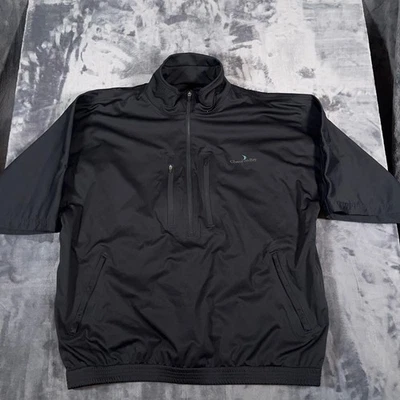 Vintage Zero Restriction Golf Pullover Mens XL Black Half Zip Chambers Bay Y2K - Image 1 of 4