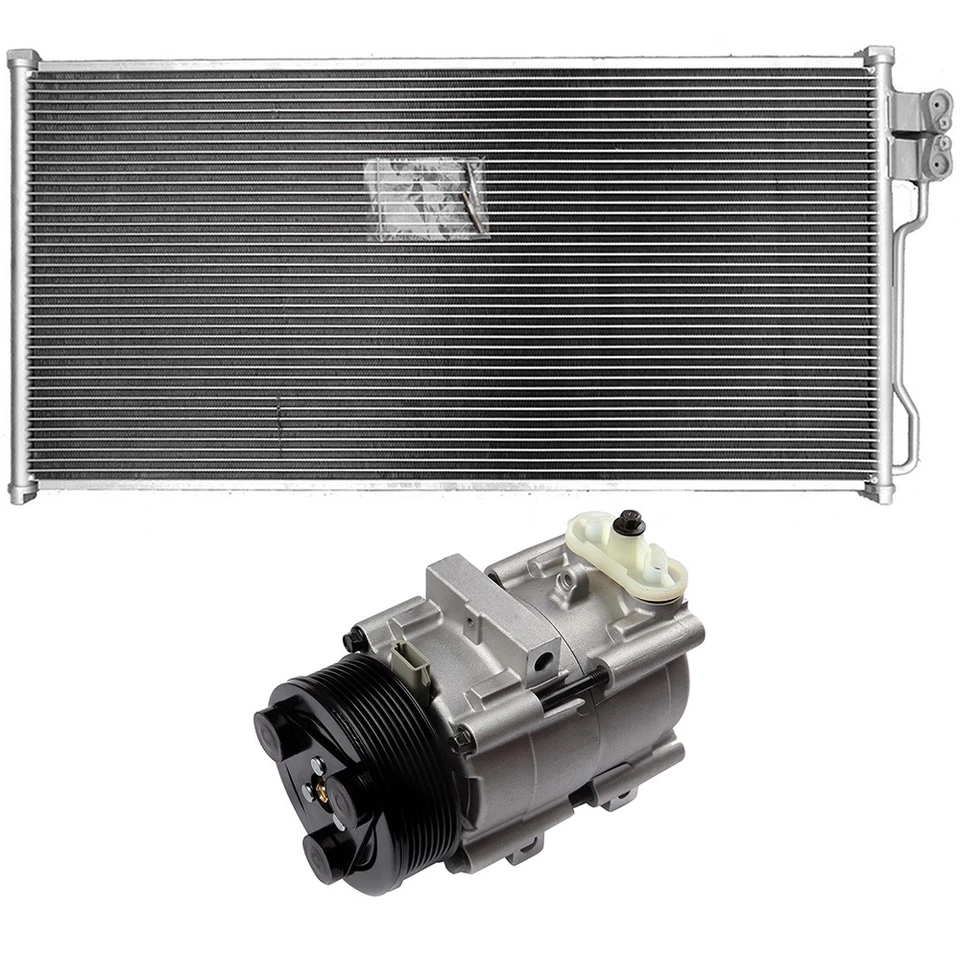 AC Condenser & AC Compressor Cooling Kit For 1998-2001 Lincoln Navigator - Image 1 of 4